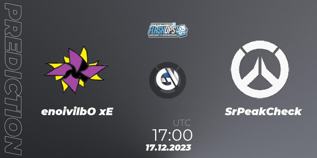 enoivilbO xE - SrPeakCheck: прогноз. 17.12.2023 at 17:00, Overwatch, Flash Ops Holiday Showdown - EMEA