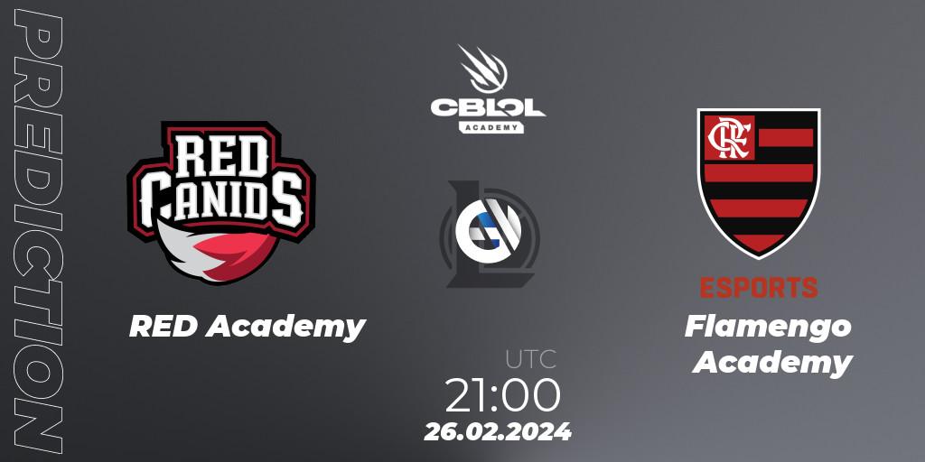 RED Academy - Flamengo Academy: прогноз. 26.02.24, LoL, CBLOL Academy Split 1 2024
