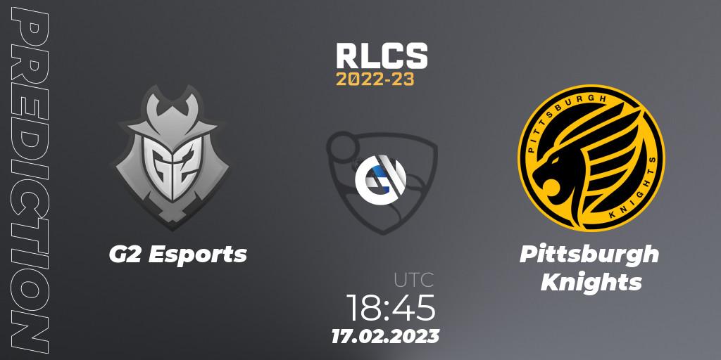 G2 Esports - Pittsburgh Knights: прогноз. 17.02.2023 at 18:45, Rocket League, RLCS 2022-23 - Winter: North America Regional 2 - Winter Cup