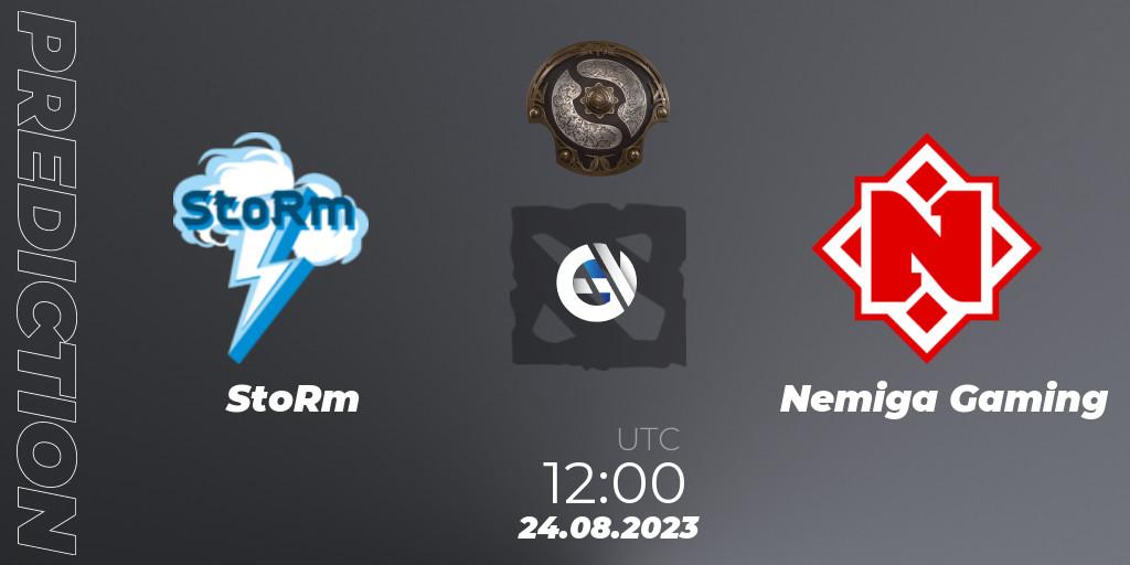 StoRm - Nemiga Gaming: прогноз. 24.08.2023 at 12:07, Dota 2, The International 2023 - Eastern Europe Qualifier