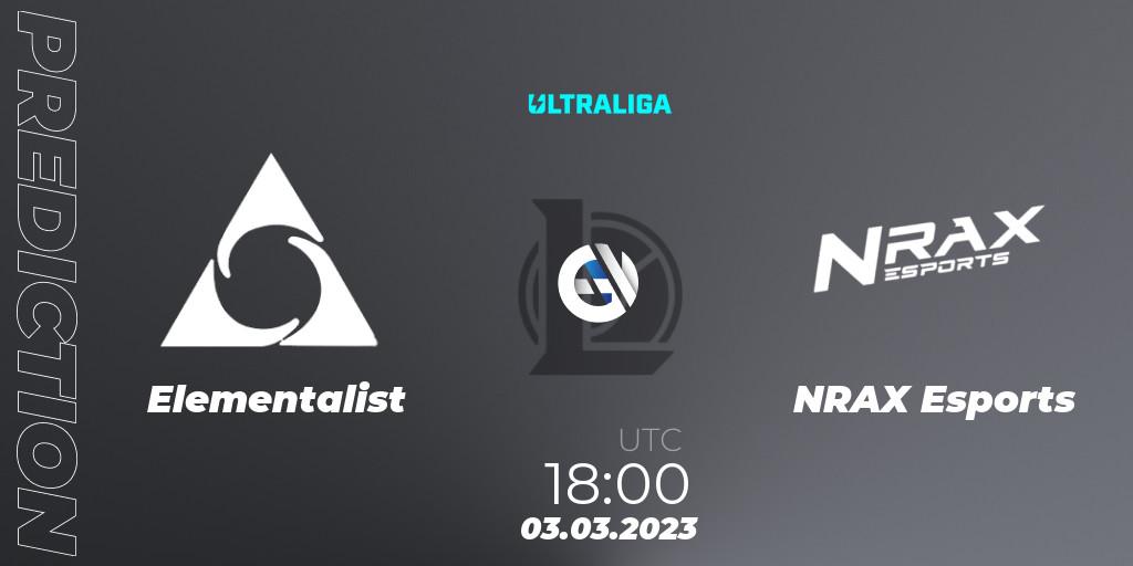 Elementalist - NRAX Esports: прогноз. 03.03.2023 at 18:00, LoL, Ultraliga 2nd Division Season 6