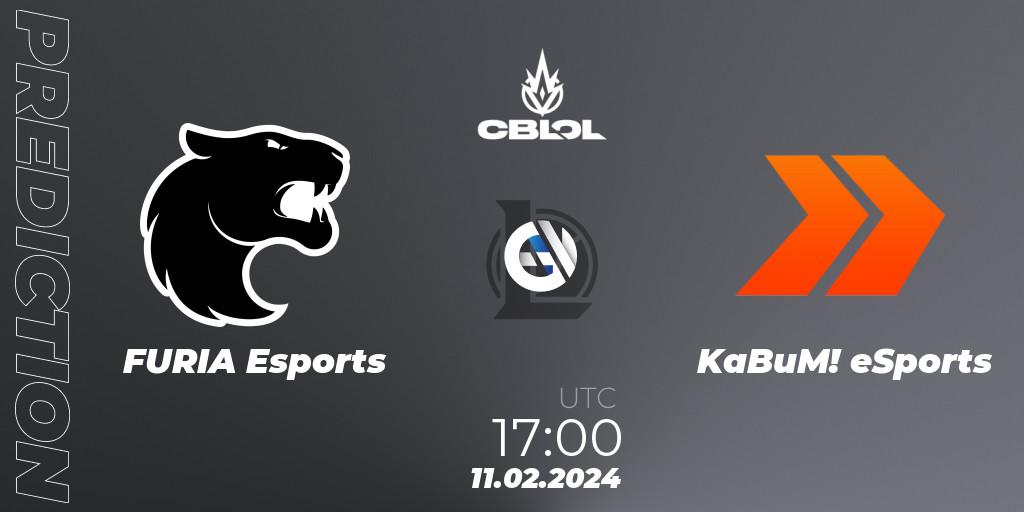 FURIA Esports - KaBuM! eSports: прогноз. 11.02.24, LoL, CBLOL Split 1 2024 - Group Stage