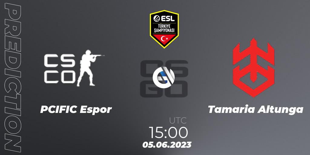 PCIFIC Espor - Tamaria Altunga: прогноз. 06.06.2023 at 15:00, Counter-Strike (CS2), ESL Turkey Championship Season 12