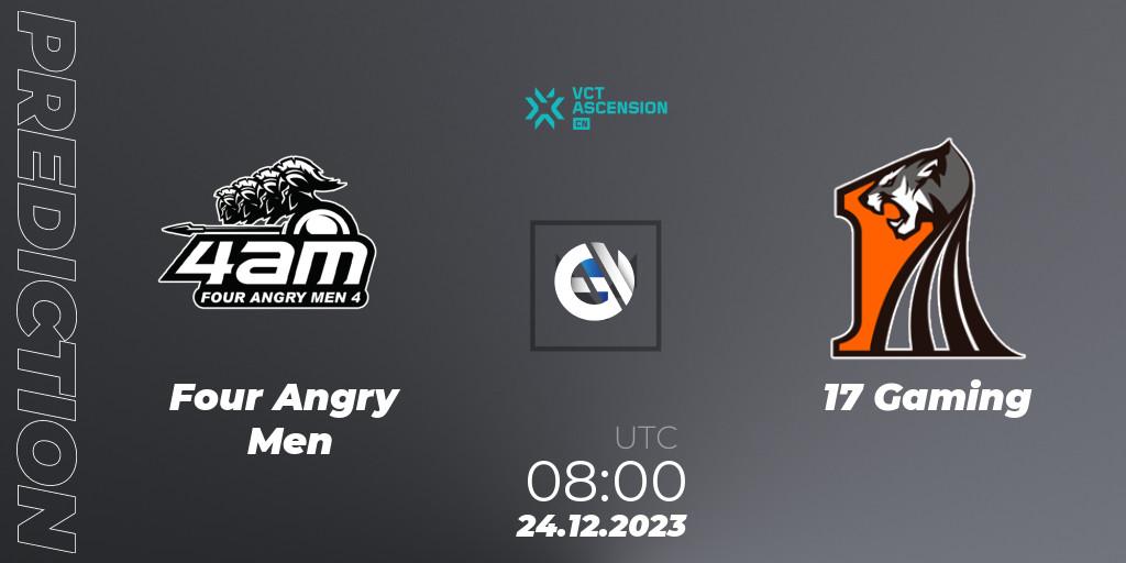 Four Angry Men - 17 Gaming: прогноз. 24.12.23, VALORANT, VALORANT China Ascension 2023