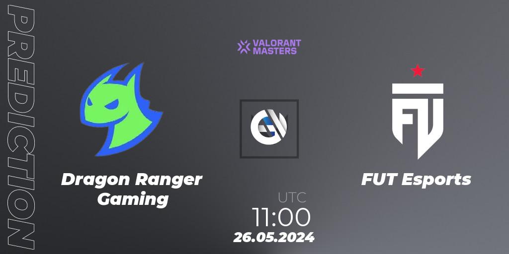 Dragon Ranger Gaming - FUT Esports: прогноз. 26.05.2024 at 11:00, VALORANT, VCT 2024: Masters Shanghai