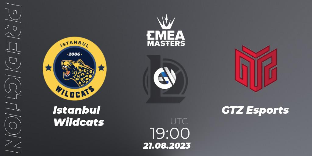 Istanbul Wildcats - GTZ Esports: прогноз. 21.08.23, LoL, EMEA Masters Summer 2023