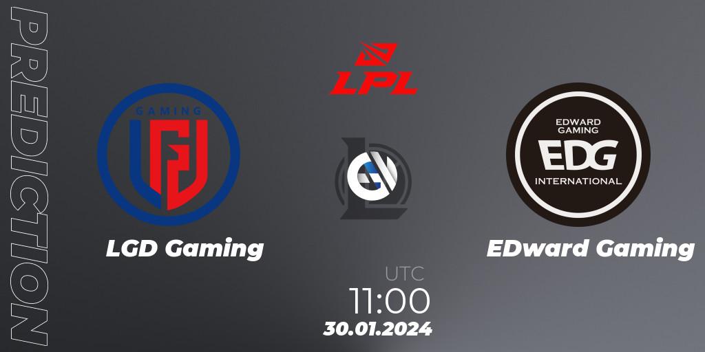 LGD Gaming - EDward Gaming: прогноз. 30.01.2024 at 11:00, LoL, LPL Spring 2024 - Group Stage