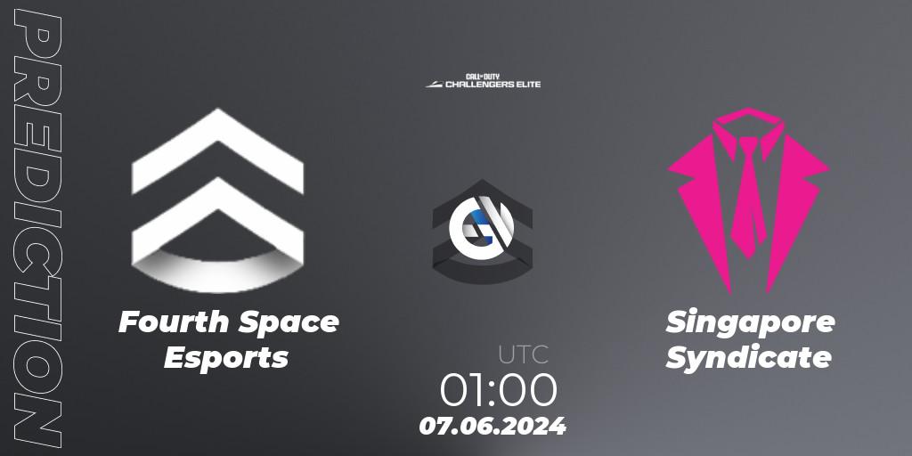 Fourth Space Esports - Singapore Syndicate: прогноз. 07.06.2024 at 00:00, Call of Duty, Call of Duty Challengers 2024 - Elite 3: NA