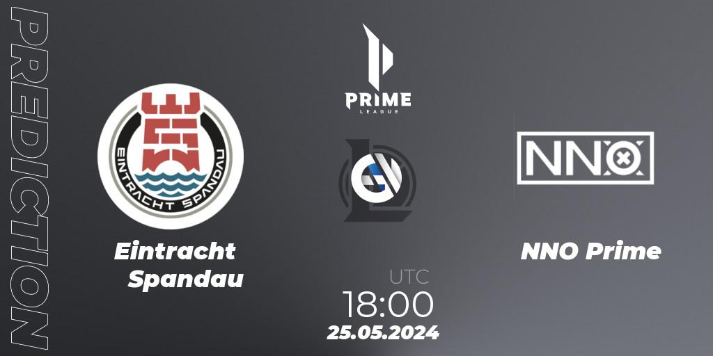 Eintracht Spandau - NNO Prime: прогноз. 25.05.2024 at 18:00, LoL, Prime League Summer 2024