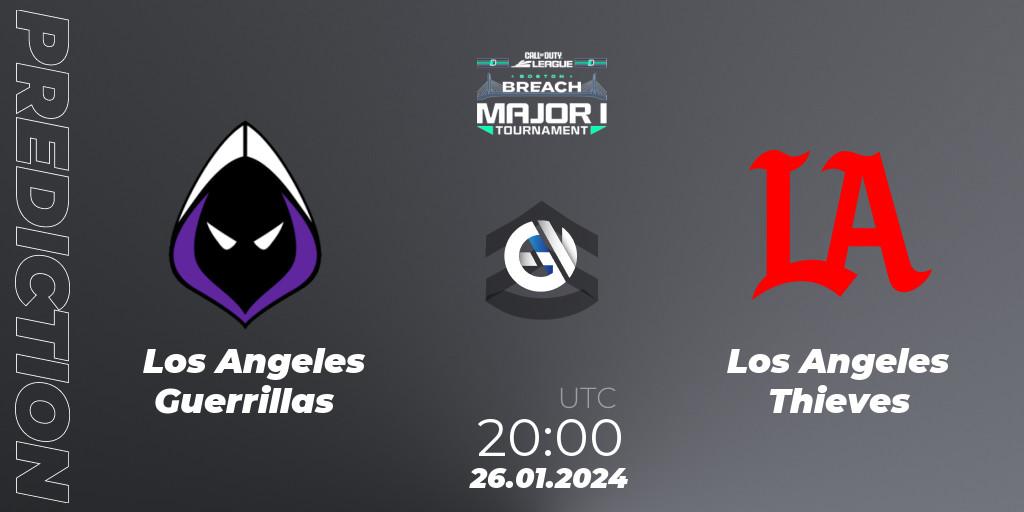 Los Angeles Guerrillas - Los Angeles Thieves: прогноз. 26.01.2024 at 20:00, Call of Duty, Call of Duty League 2024: Stage 1 Major