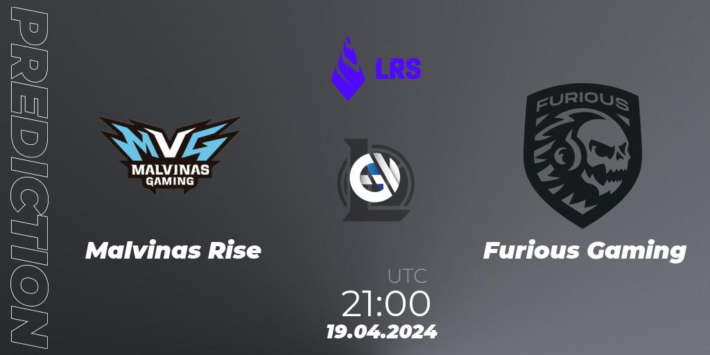 Malvinas Rise - Furious Gaming: прогноз. 19.04.24, LoL, Liga Regional Sur 2024