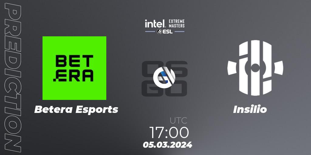 Betera Esports - Insilio: прогноз. 05.03.2024 at 17:00, Counter-Strike (CS2), Intel Extreme Masters Dallas 2024: European Open Qualifier #2
