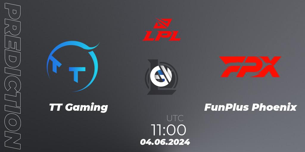 TT Gaming - FunPlus Phoenix: прогноз. 04.06.2024 at 11:00, LoL, LPL 2024 Summer - Group Stage