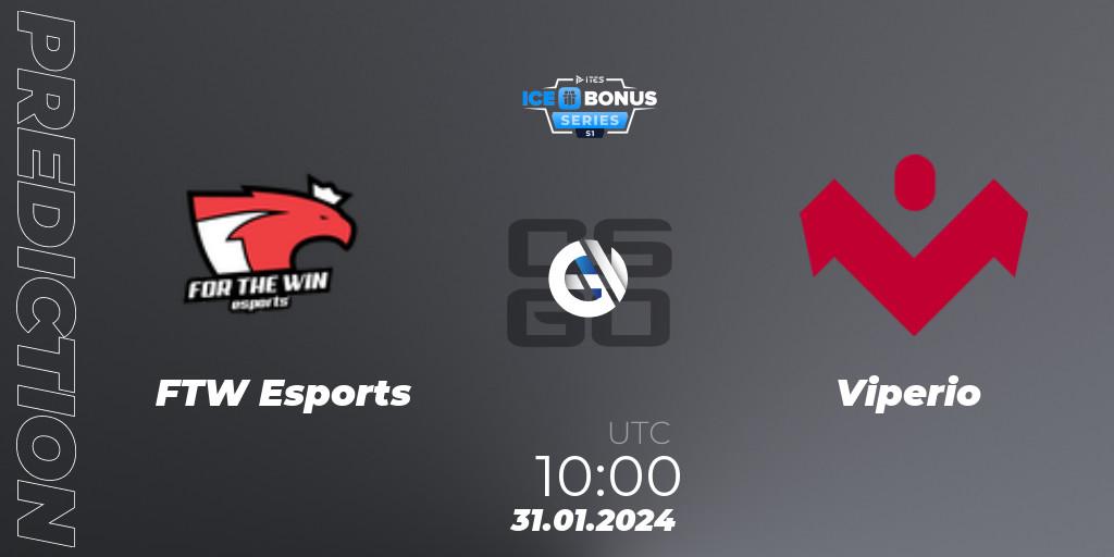 FTW Esports - Viperio: прогноз. 31.01.2024 at 10:00, Counter-Strike (CS2), IceBonus Series #1
