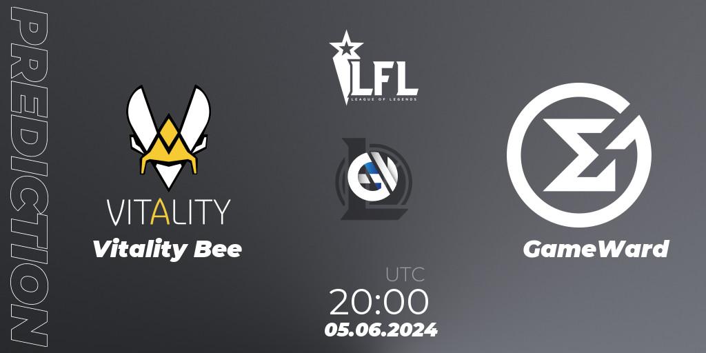 Vitality Bee - GameWard: прогноз. 05.06.2024 at 20:00, LoL, LFL Summer 2024