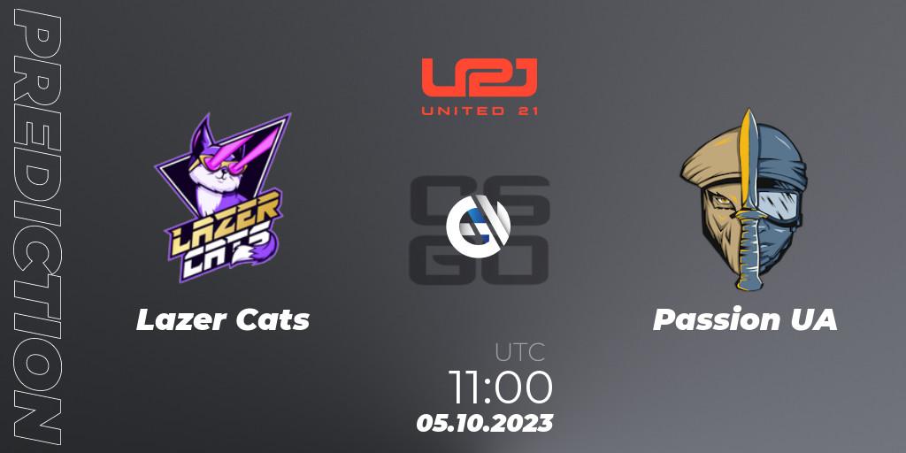 Lazer Cats - Passion UA: прогноз. 05.10.2023 at 11:00, Counter-Strike (CS2), United21 Season 6