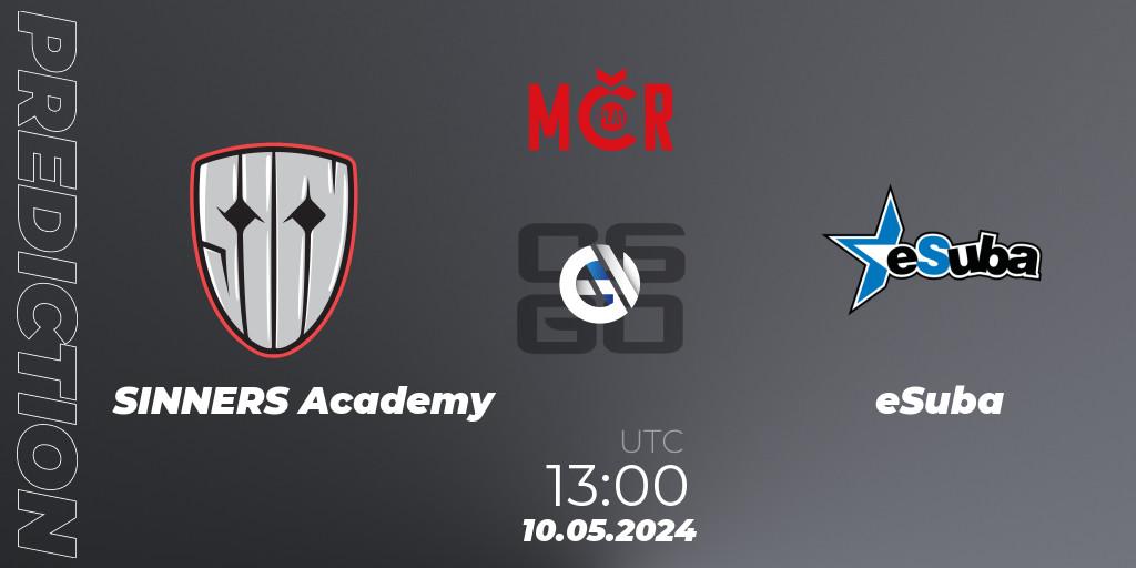 SINNERS Academy - eSuba: прогноз. 10.05.2024 at 13:00, Counter-Strike (CS2), Tipsport Cup Spring 2024: Closed Qualifier