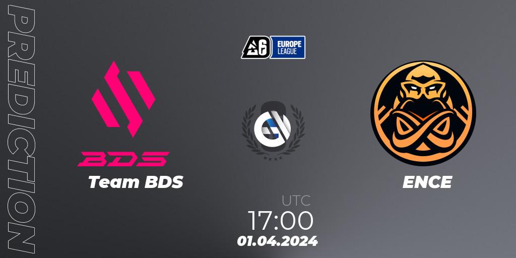 Team BDS - ENCE: прогноз. 01.04.24, Rainbow Six, Europe League 2024 - Stage 1