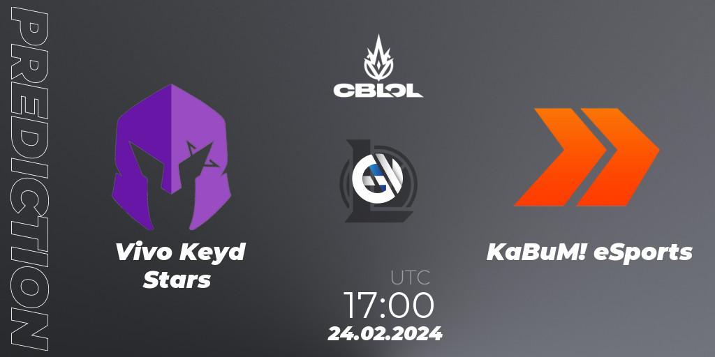 Vivo Keyd Stars - KaBuM! eSports: прогноз. 24.02.2024 at 17:00, LoL, CBLOL Split 1 2024 - Group Stage