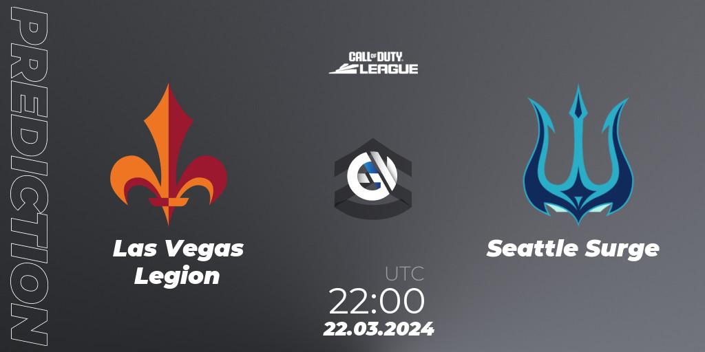 Las Vegas Legion - Seattle Surge: прогноз. 22.03.2024 at 22:00, Call of Duty, Call of Duty League 2024: Stage 2 Major