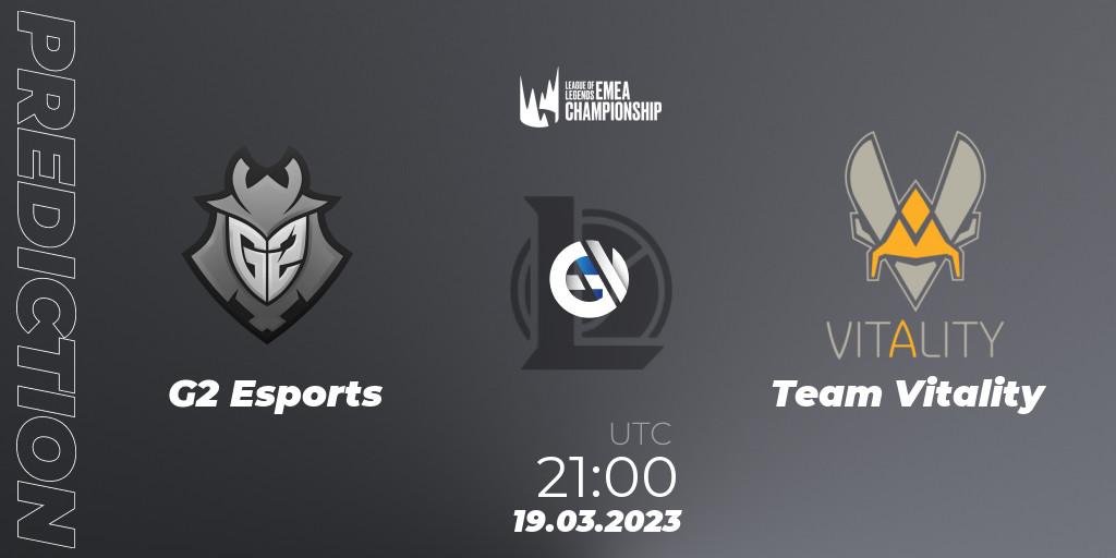 G2 Esports - Team Vitality: прогноз. 19.03.2023 at 21:00, LoL, LEC Spring 2023 - Regular Season