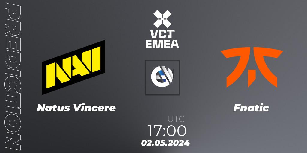 Natus Vincere - Fnatic: прогноз. 02.05.2024 at 18:00, VALORANT, VALORANT Champions Tour 2024: EMEA League - Stage 1 - Group Stage