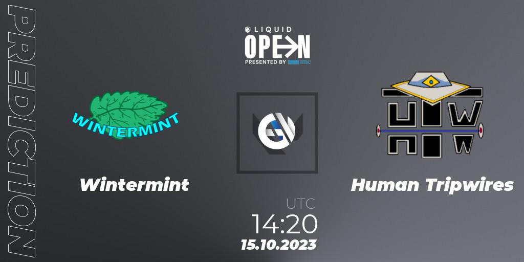 Wintermint - Human Tripwires: прогноз. 15.10.2023 at 14:20, VALORANT, Liquid Open 2023 - Europe