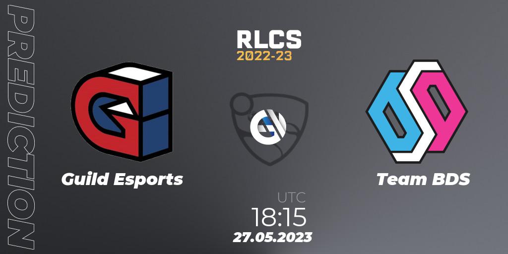 Guild Esports - Team BDS: прогноз. 27.05.2023 at 18:15, Rocket League, RLCS 2022-23 - Spring: Europe Regional 2 - Spring Cup