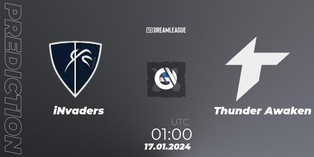 iNvaders - Thunder Awaken: прогноз. 17.01.2024 at 01:02, Dota 2, DreamLeague Season 22: South America Closed Qualifier