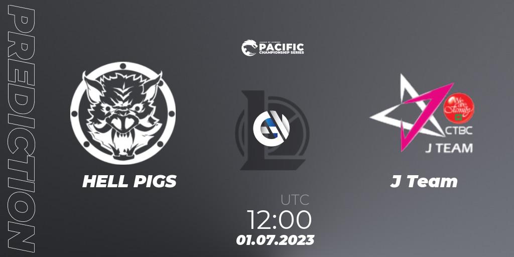 HELL PIGS - J Team: прогноз. 01.07.2023 at 12:30, LoL, PACIFIC Championship series Group Stage