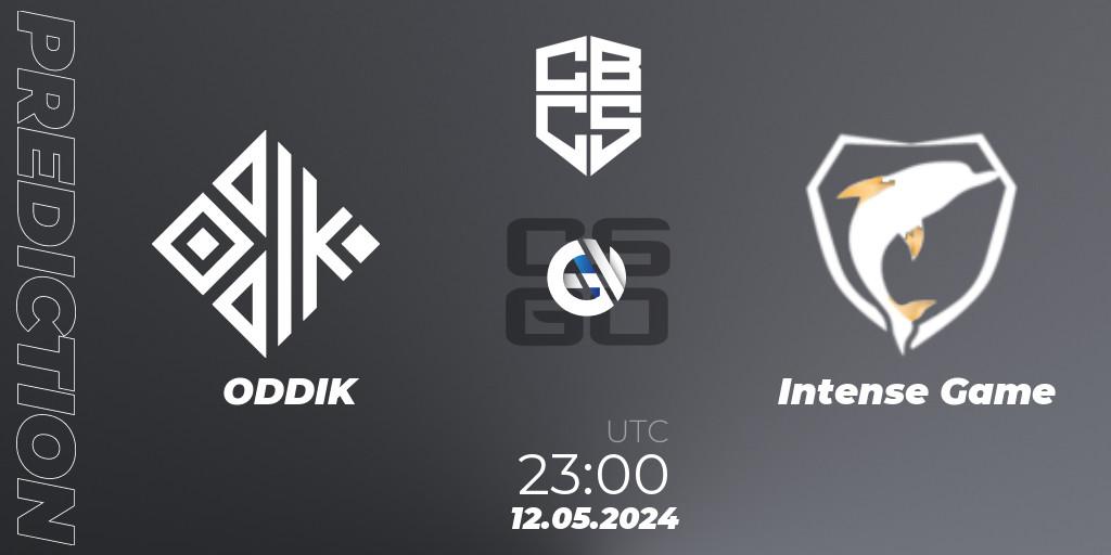 ODDIK - Intense Game: прогноз. 12.05.2024 at 20:00, Counter-Strike (CS2), CBCS Season 4