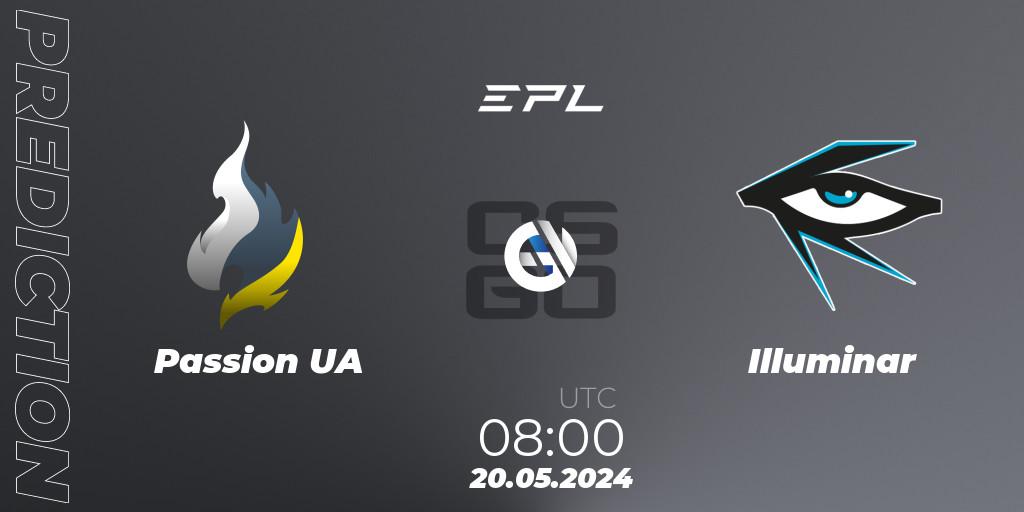 Passion UA - Illuminar: прогноз. 20.05.2024 at 08:00, Counter-Strike (CS2), European Pro League Season 16