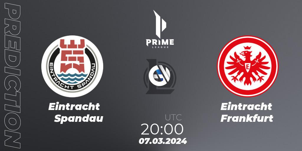 Eintracht Spandau - Eintracht Frankfurt: прогноз. 07.03.2024 at 20:00, LoL, Prime League Spring 2024 - Group Stage