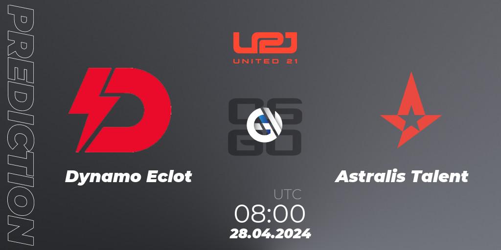 Dynamo Eclot - Astralis Talent: прогноз. 28.04.2024 at 08:00, Counter-Strike (CS2), United21 Season 15