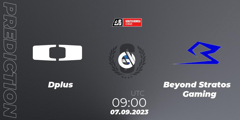 Dplus - Beyond Stratos Gaming: прогноз. 07.09.2023 at 09:00, Rainbow Six, South Korea League 2023 - Stage 2