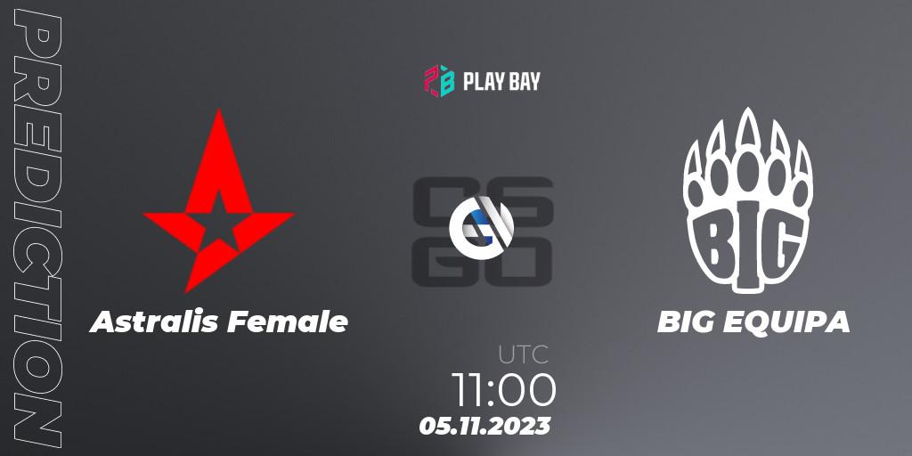 Astralis Female - BIG EQUIPA: прогноз. 05.11.2023 at 11:00, Counter-Strike (CS2), Female Bay Cup 2023