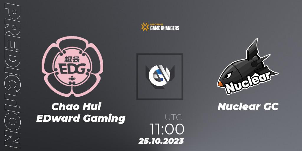 Chao Hui EDward Gaming - Nuclear GC: прогноз. 25.10.2023 at 11:00, VALORANT, VCT 2023: Game Changers East Asia