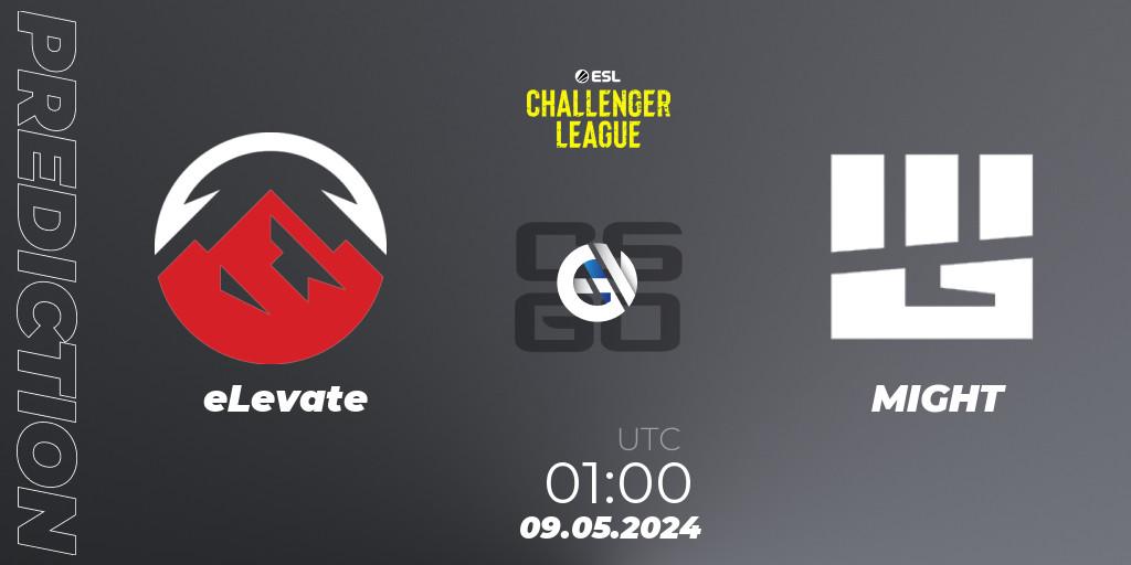 eLevate - MIGHT: прогноз. 09.05.2024 at 01:00, Counter-Strike (CS2), ESL Challenger League Season 47: North America