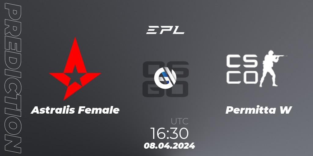 Astralis Female - Permitta Female: прогноз. 08.04.2024 at 16:30, Counter-Strike (CS2), European Pro League Female Season 1