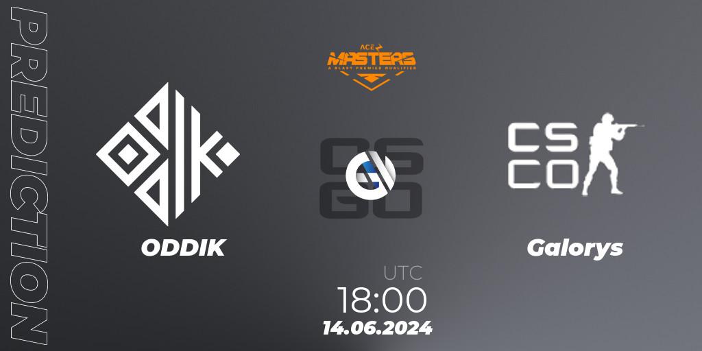ODDIK - Galorys: прогноз. 14.06.2024 at 18:00, Counter-Strike (CS2), Ace South American Masters Fall 2024: Open Qualifier #2