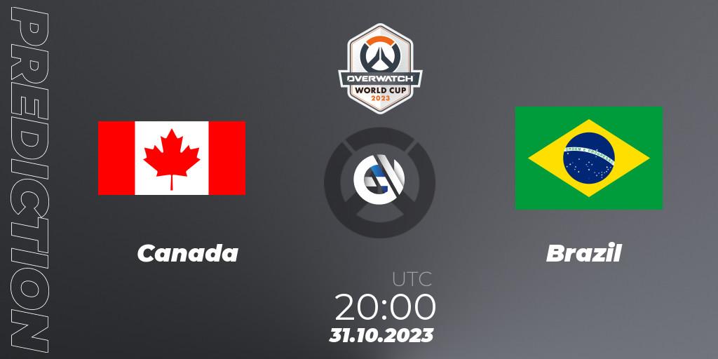 Canada - Brazil: прогноз. 31.10.2023 at 20:00, Overwatch, Overwatch World Cup 2023