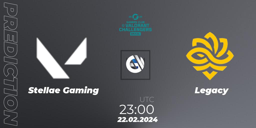 Stellae Gaming - Legacy: прогноз. 22.02.2024 at 23:00, VALORANT, VALORANT Challengers Brazil 2024: Split 1