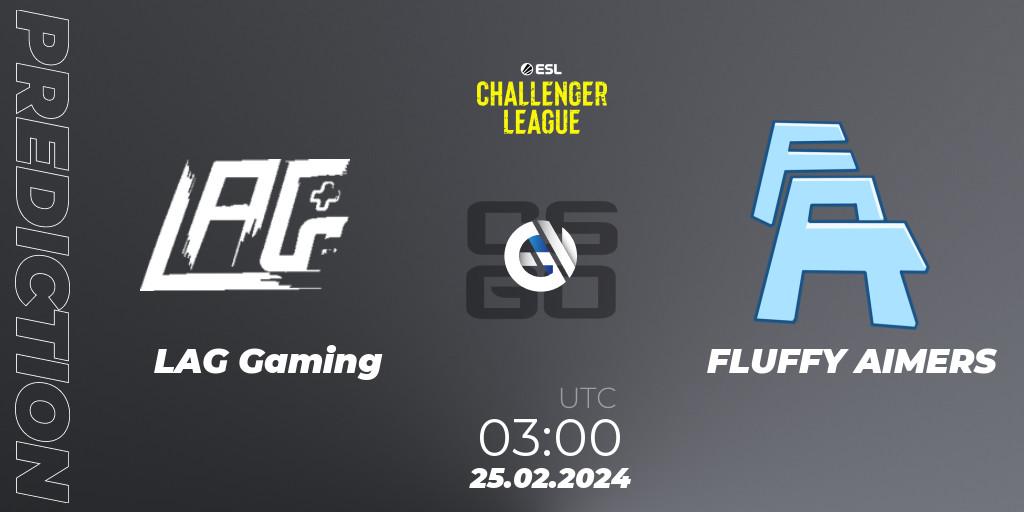 LAG Gaming - FLUFFY AIMERS: прогноз. 08.03.2024 at 03:40, Counter-Strike (CS2), ESL Challenger League Season 47: North America