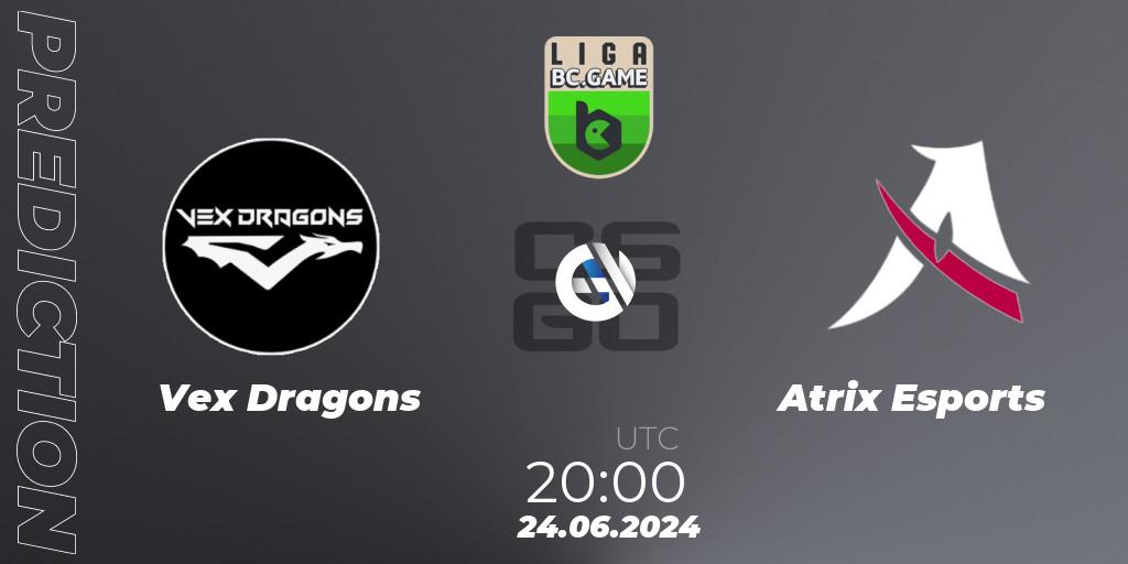 Vex Dragons - Atrix Esports: прогноз. 24.06.2024 at 20:00, Counter-Strike (CS2), Dust2 Brasil Liga Season 3: Division 2