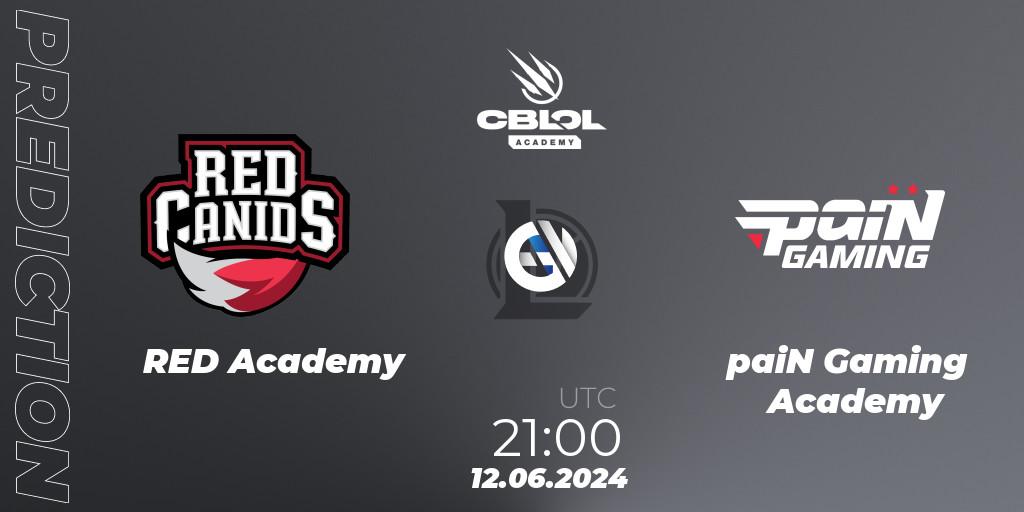 RED Academy - paiN Gaming Academy: прогноз. 12.06.2024 at 21:00, LoL, CBLOL Academy 2024