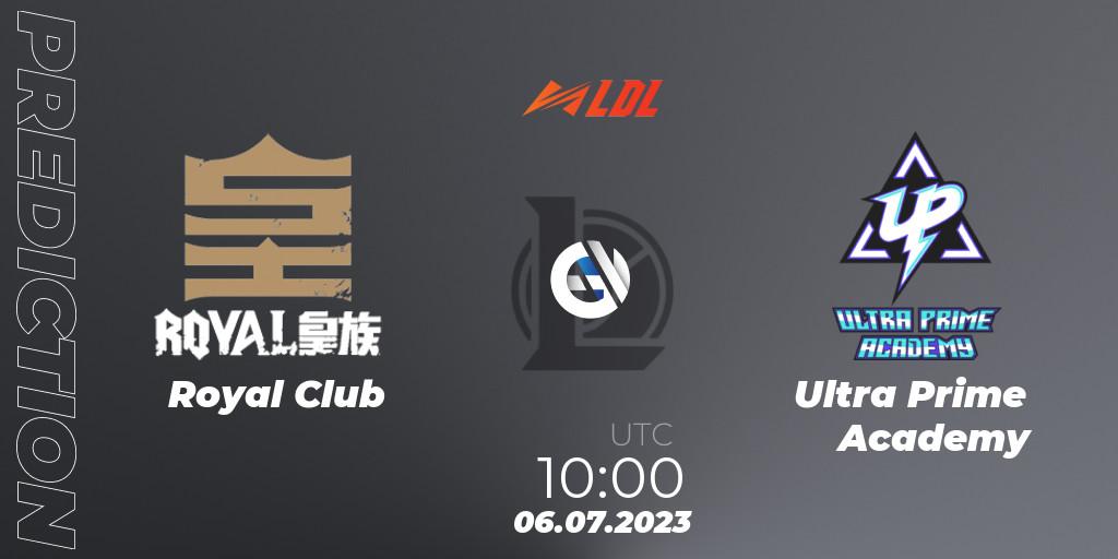 Royal Club - Ultra Prime Academy: прогноз. 06.07.2023 at 10:00, LoL, LDL 2023 - Regular Season - Stage 3