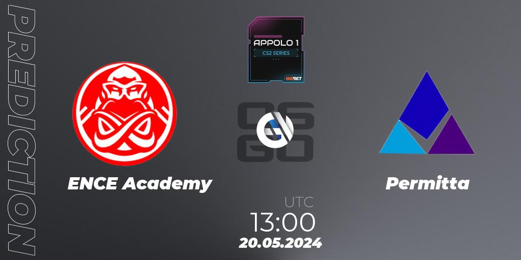 ENCE Academy - Permitta: прогноз. 20.05.2024 at 13:00, Counter-Strike (CS2), Appolo1 Series: Phase 2