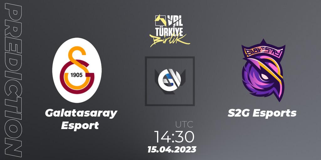 Galatasaray Esport - S2G Esports: прогноз. 15.04.2023 at 15:15, VALORANT, VALORANT Challengers 2023: Turkey Split 2 - Regular Season