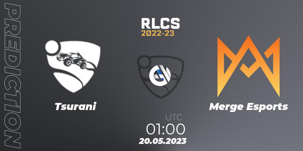 Tsurani - Merge Esports: прогноз. 20.05.2023 at 01:00, Rocket League, RLCS 2022-23 - Spring: Oceania Regional 2 - Spring Cup