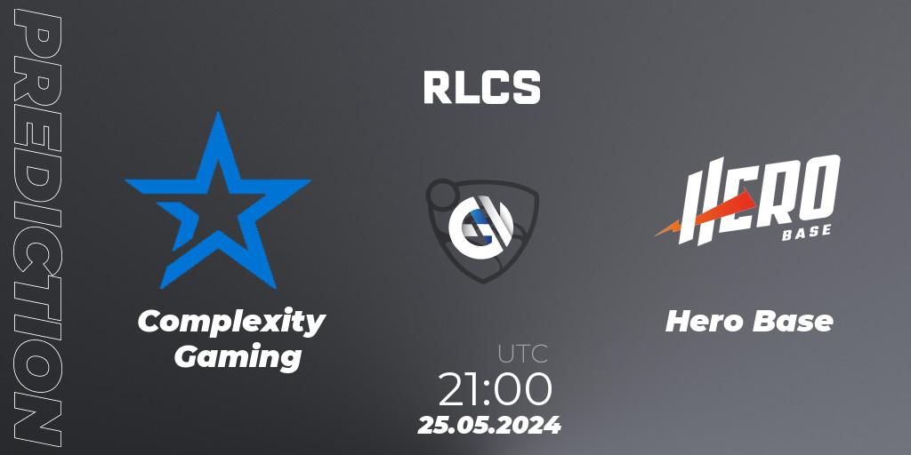 Complexity Gaming - Hero Base: прогноз. 25.05.2024 at 21:00, Rocket League, RLCS 2024 - Major 2: SAM Open Qualifier 6